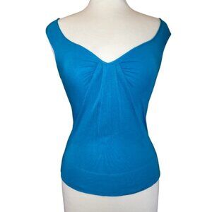Diane Von Furstenberg Blue Tank Top